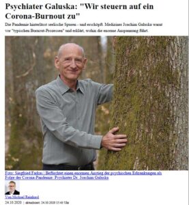 Read more about the article Dr. med. Joachim Galuska: „Wir steuern auf ein Corona-Burnout zu“